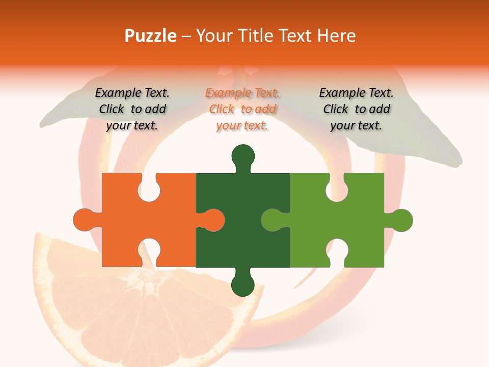 Citrus Wallpaper Frame PowerPoint Template