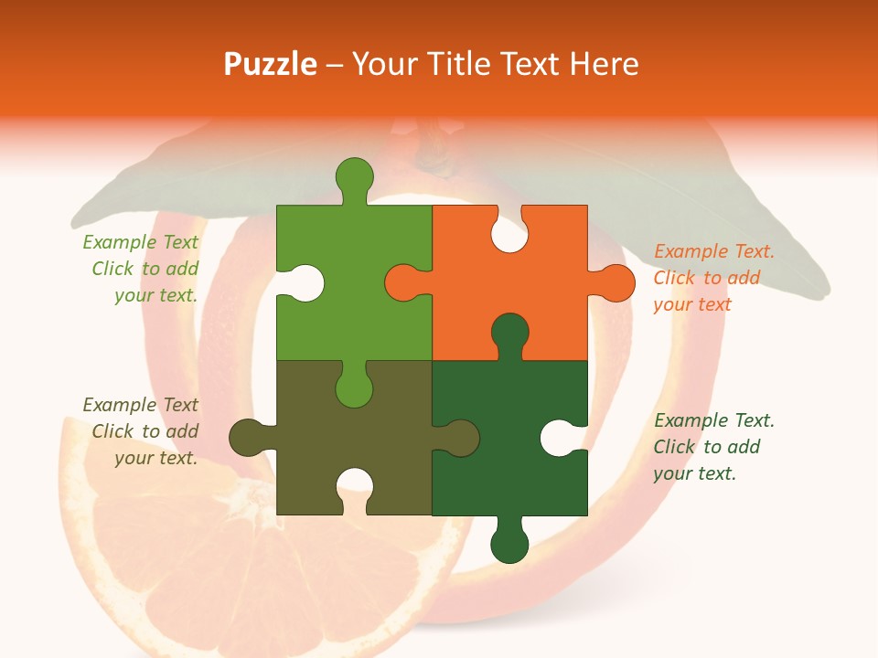 Citrus Wallpaper Frame PowerPoint Template