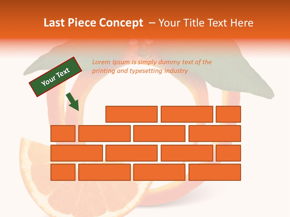 Citrus Wallpaper Frame PowerPoint Template