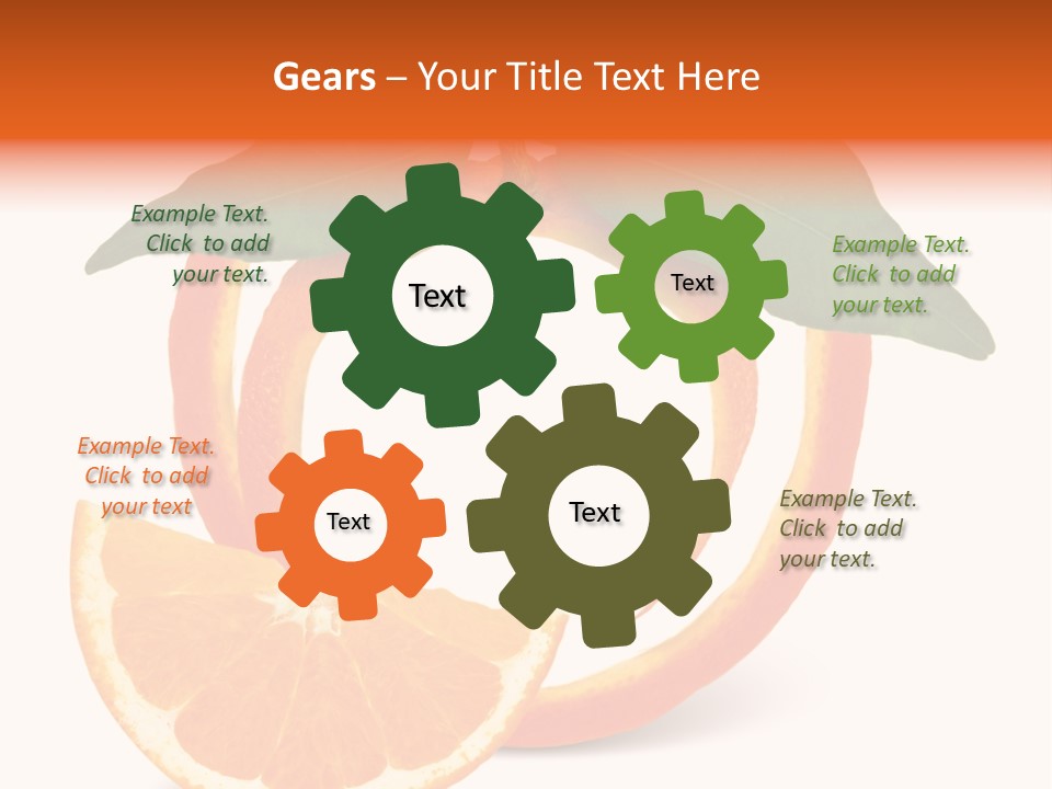 Citrus Wallpaper Frame PowerPoint Template