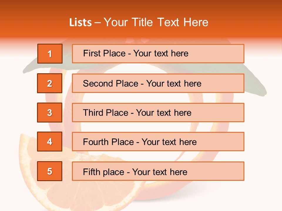 Citrus Wallpaper Frame PowerPoint Template