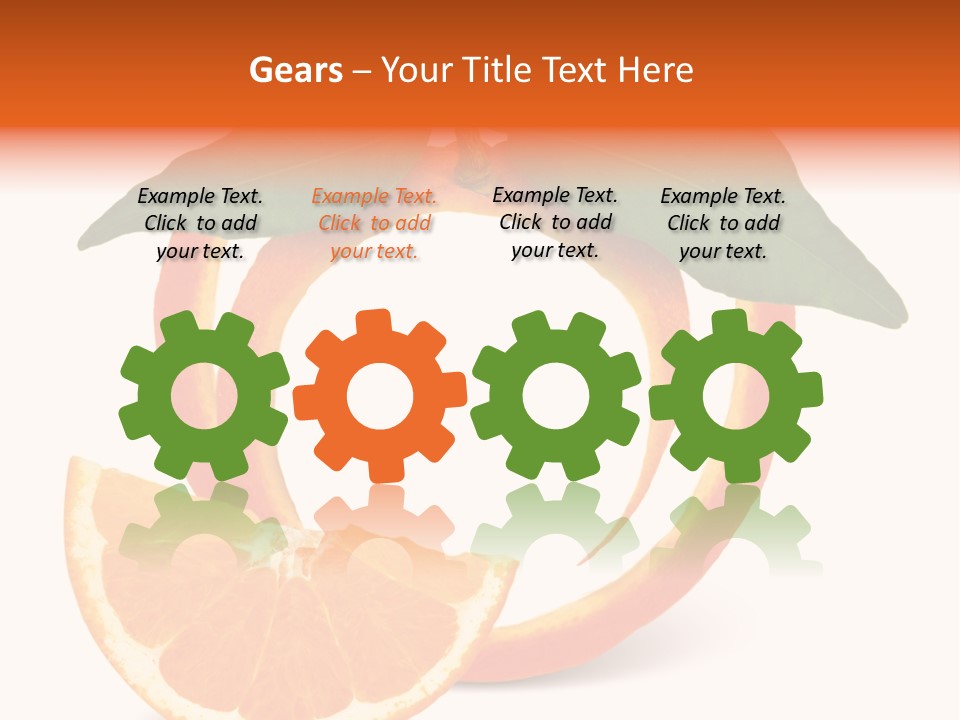 Citrus Wallpaper Frame PowerPoint Template