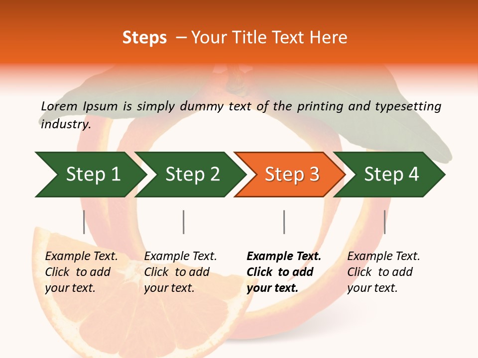 Citrus Wallpaper Frame PowerPoint Template