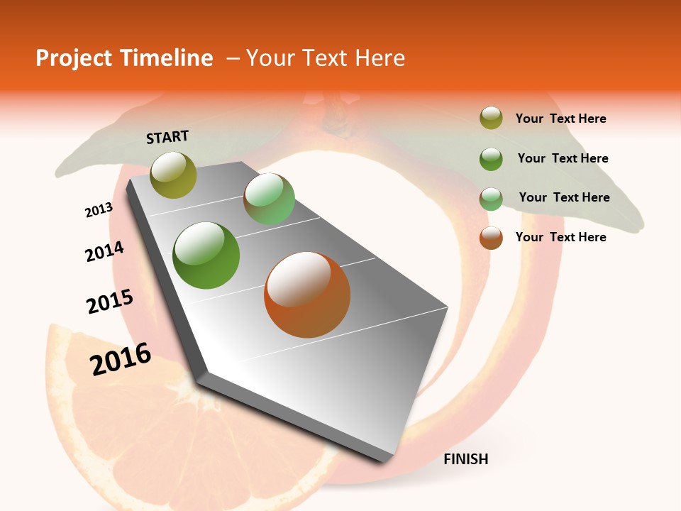 Citrus Wallpaper Frame PowerPoint Template
