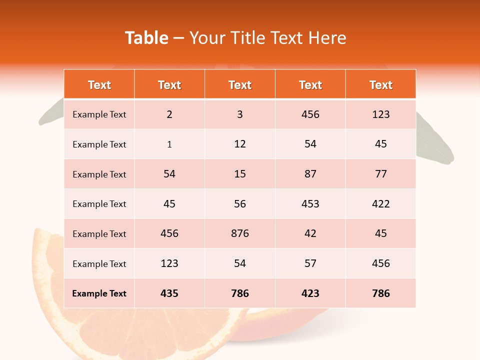Citrus Wallpaper Frame PowerPoint Template