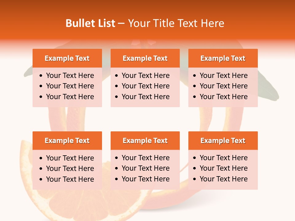 Citrus Wallpaper Frame PowerPoint Template