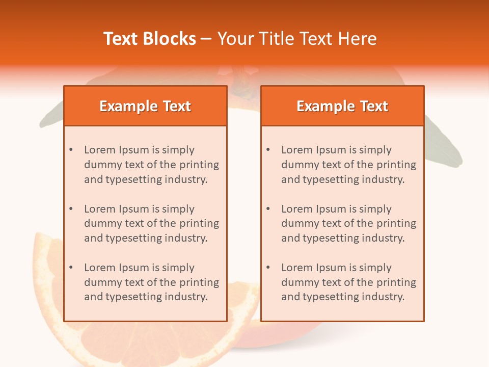 Citrus Wallpaper Frame PowerPoint Template