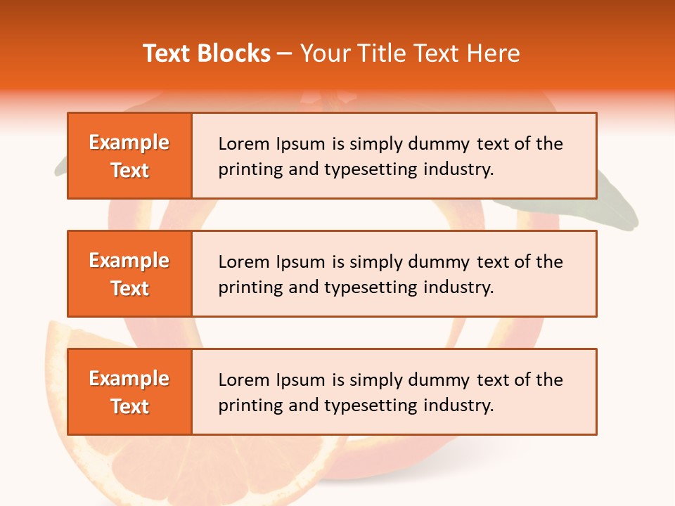Citrus Wallpaper Frame PowerPoint Template