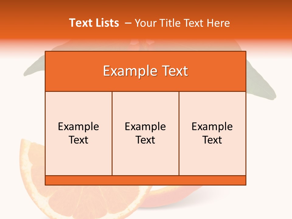 Citrus Wallpaper Frame PowerPoint Template