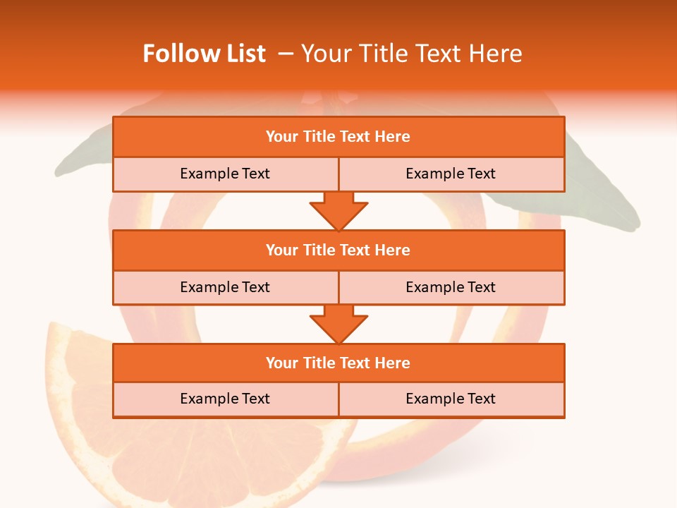 Citrus Wallpaper Frame PowerPoint Template