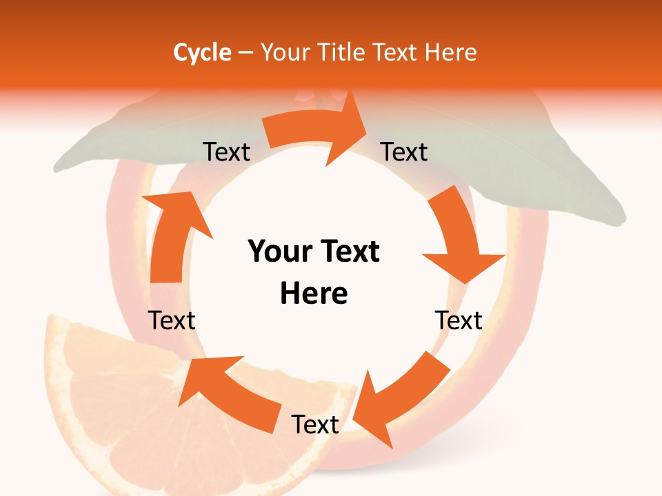 Citrus Wallpaper Frame PowerPoint Template