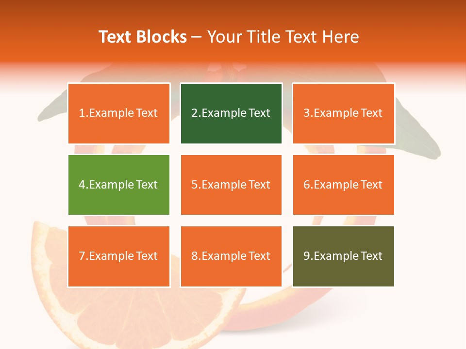 Citrus Wallpaper Frame PowerPoint Template