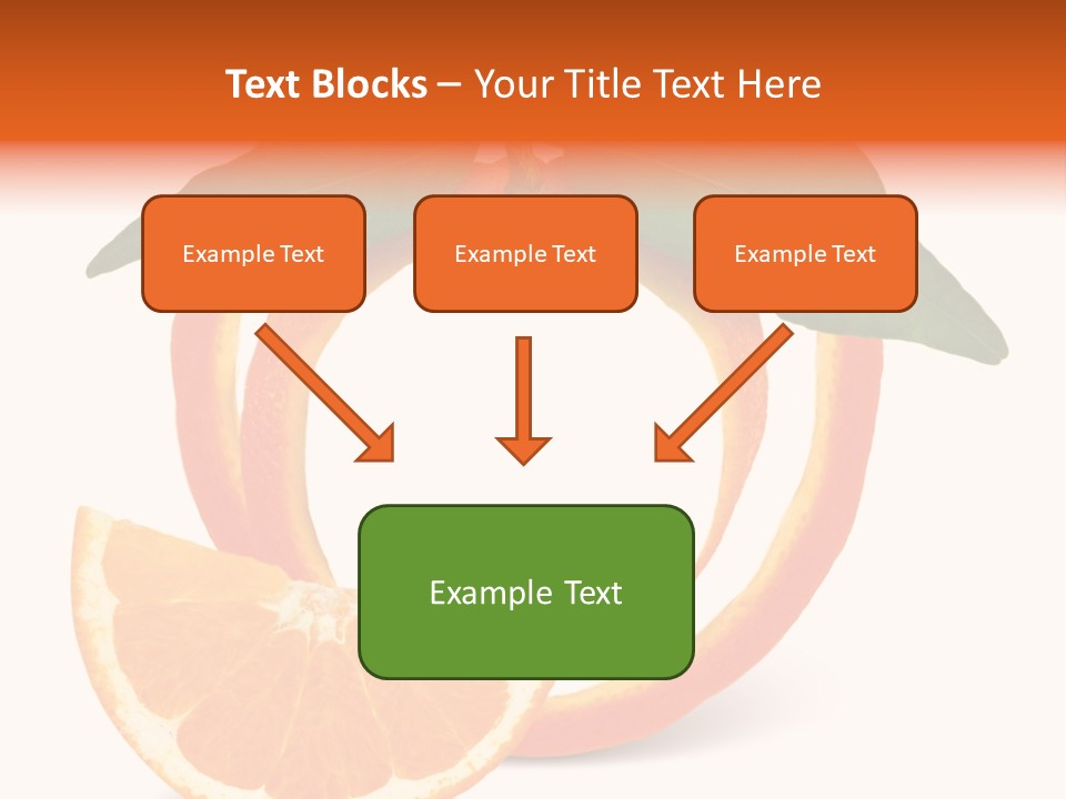 Citrus Wallpaper Frame PowerPoint Template