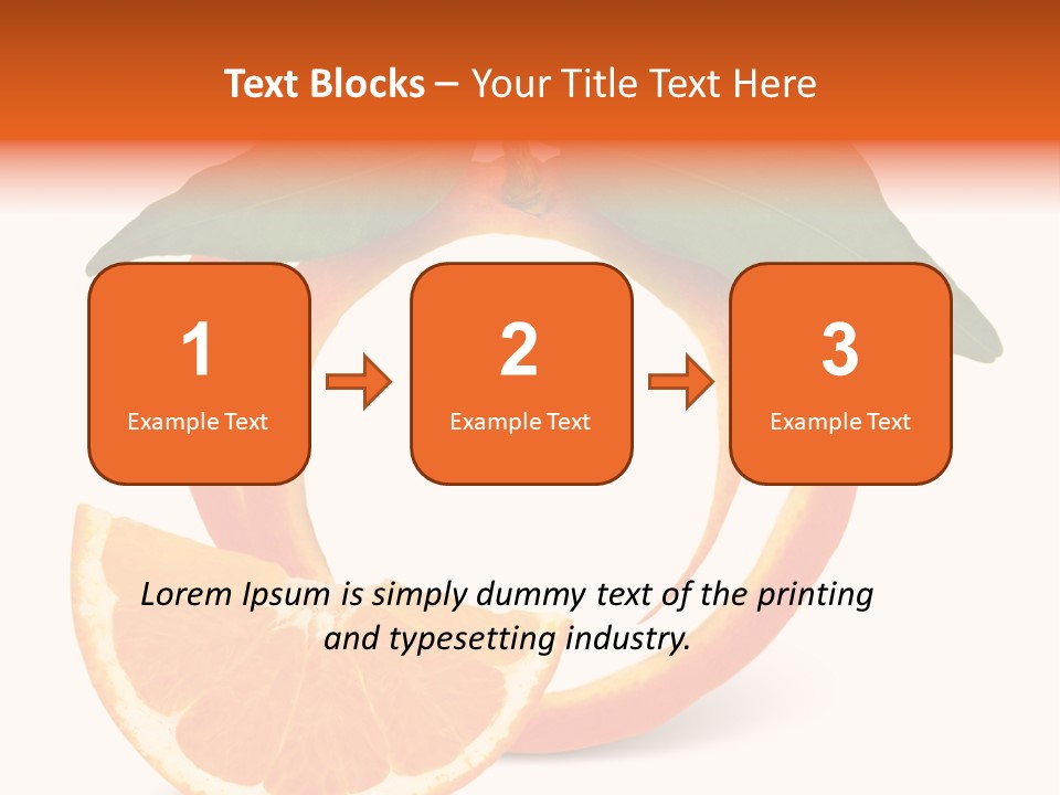 Citrus Wallpaper Frame PowerPoint Template