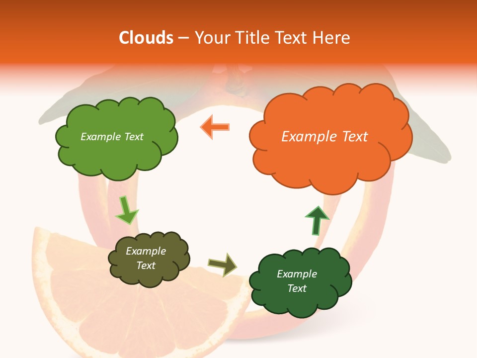 Citrus Wallpaper Frame PowerPoint Template