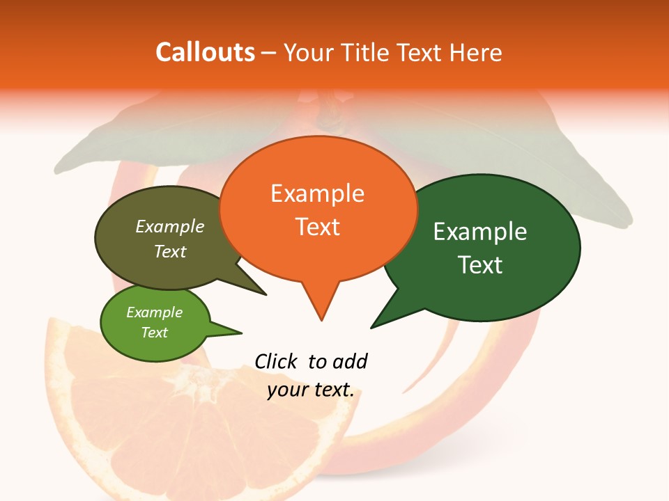 Citrus Wallpaper Frame PowerPoint Template
