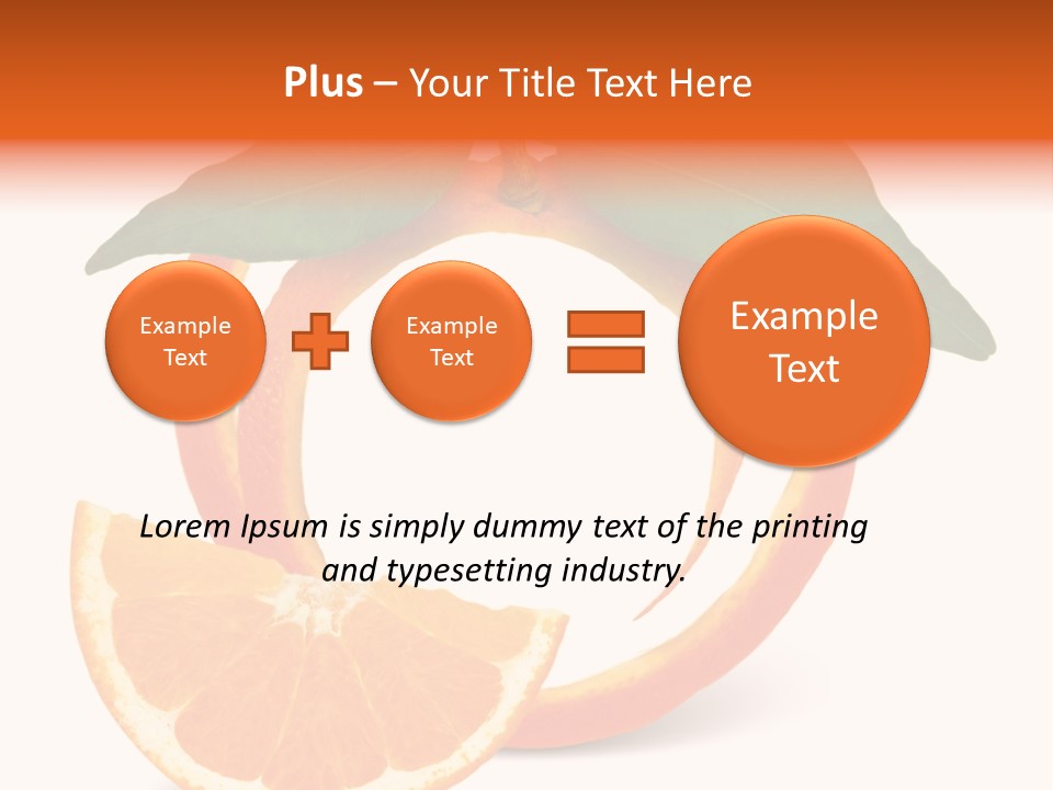 Citrus Wallpaper Frame PowerPoint Template