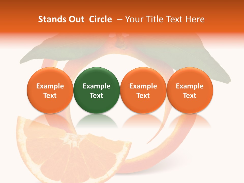 Citrus Wallpaper Frame PowerPoint Template