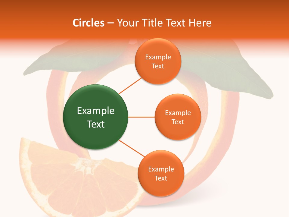 Citrus Wallpaper Frame PowerPoint Template
