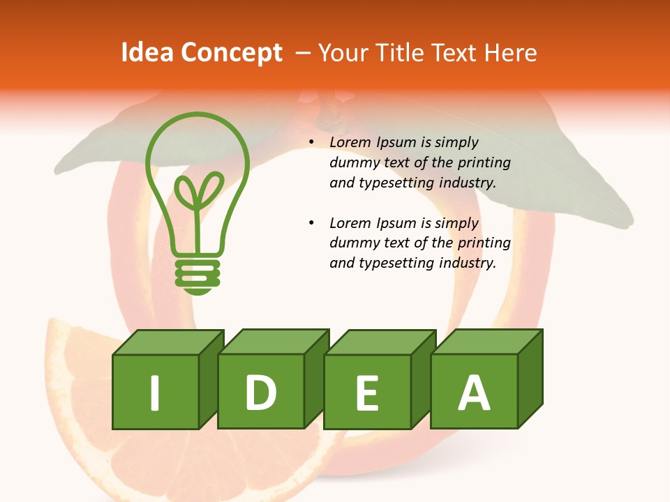 Citrus Wallpaper Frame PowerPoint Template