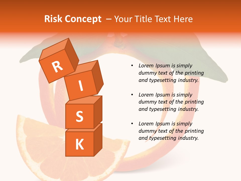 Citrus Wallpaper Frame PowerPoint Template