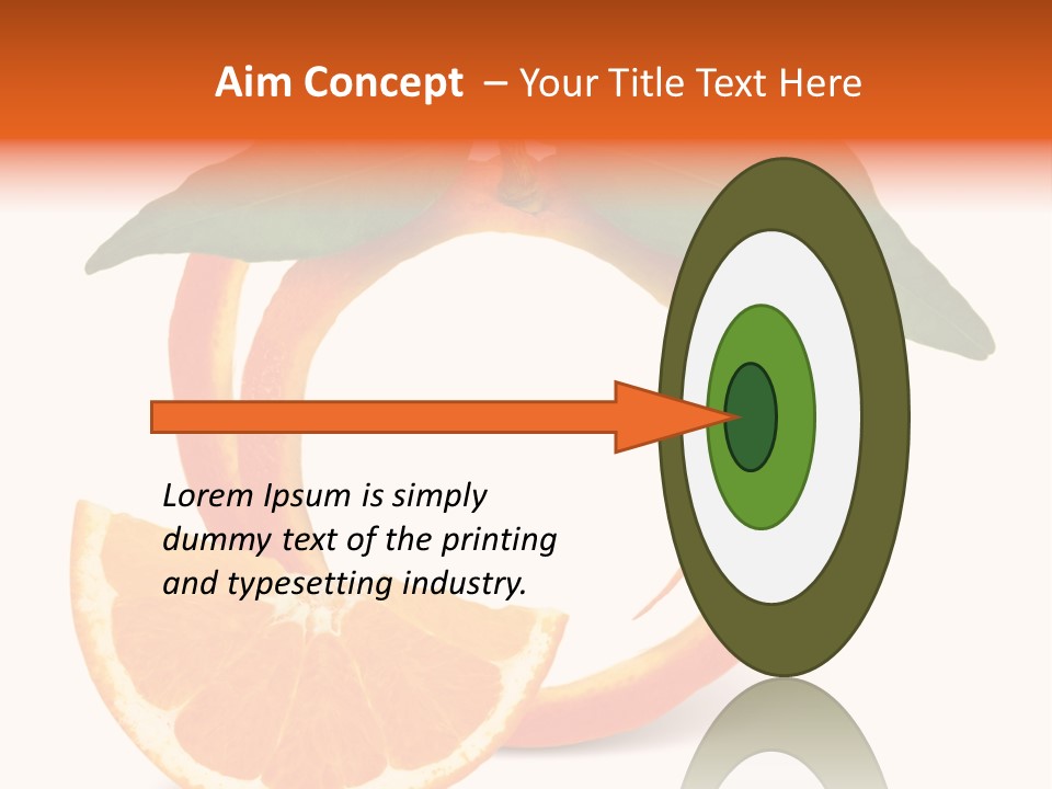 Citrus Wallpaper Frame PowerPoint Template