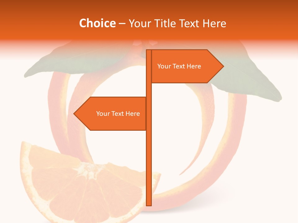Citrus Wallpaper Frame PowerPoint Template