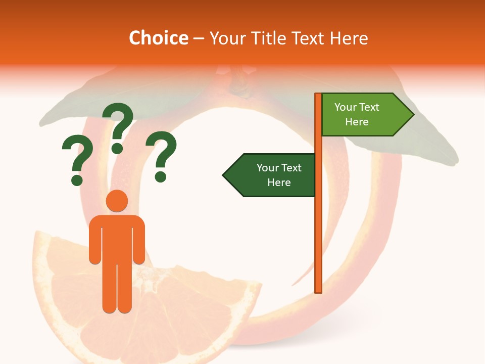 Citrus Wallpaper Frame PowerPoint Template