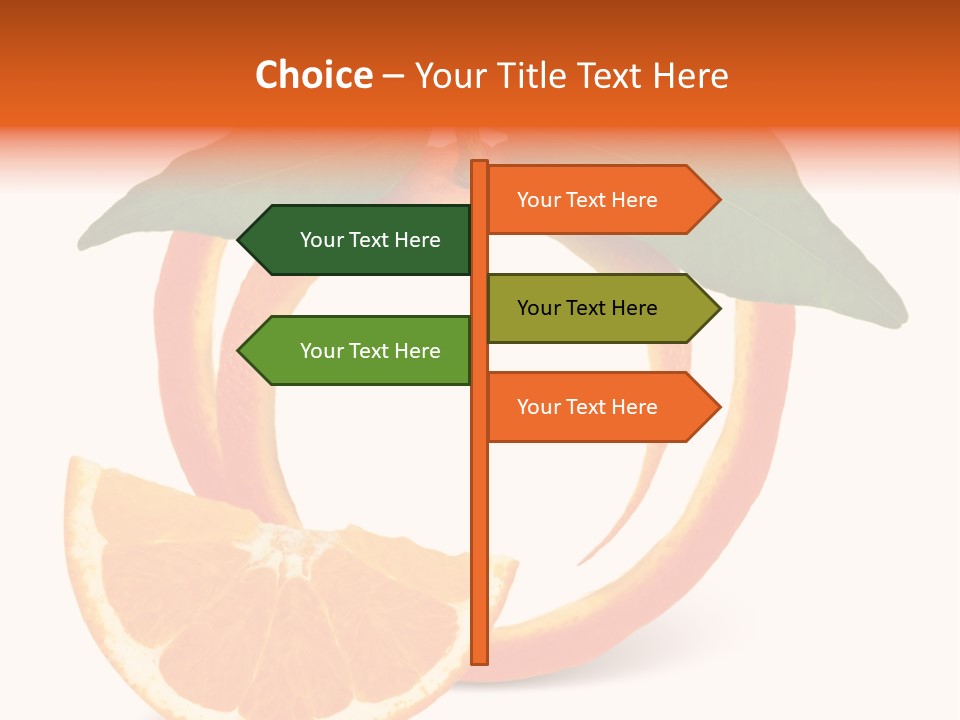 Citrus Wallpaper Frame PowerPoint Template
