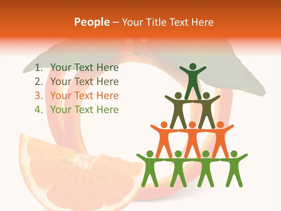 Citrus Wallpaper Frame PowerPoint Template