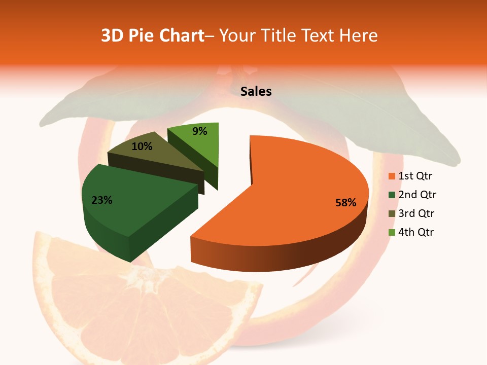 Citrus Wallpaper Frame PowerPoint Template