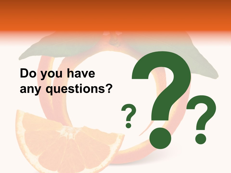 Citrus Wallpaper Frame PowerPoint Template