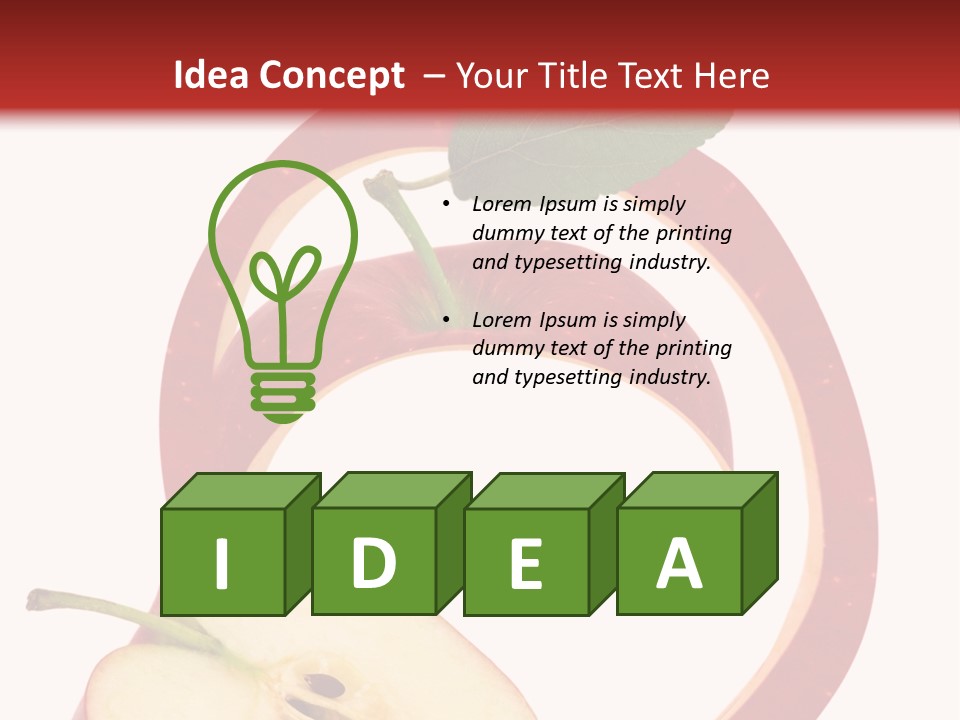 Photo Slice Object PowerPoint Template