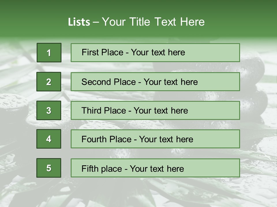Set Balance Nature PowerPoint Template