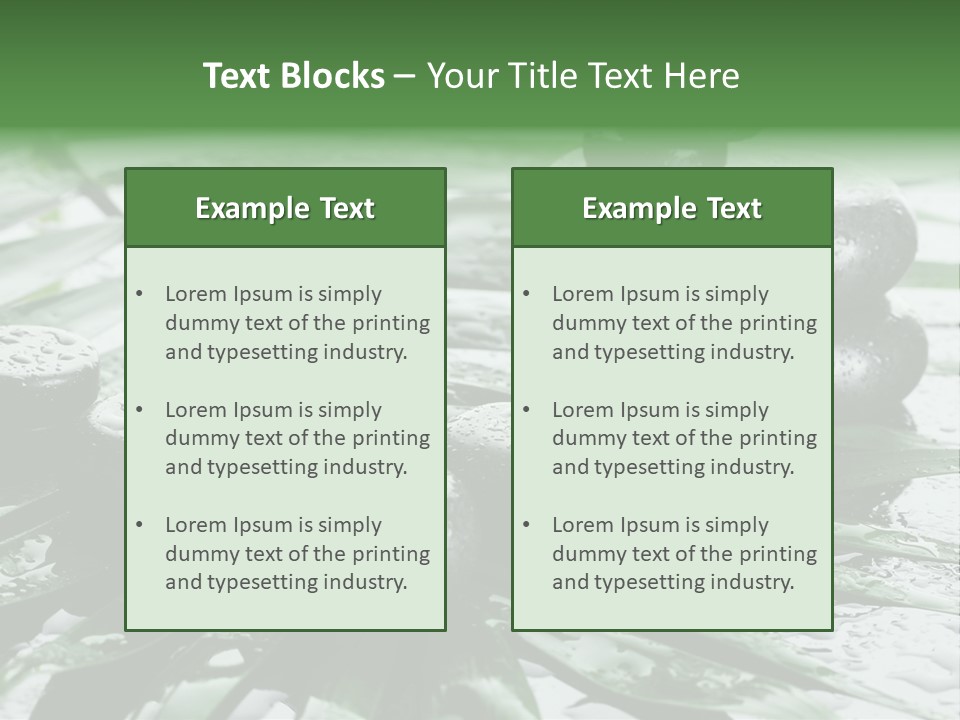 Set Balance Nature PowerPoint Template