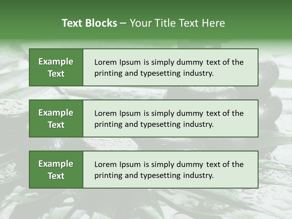 Set Balance Nature PowerPoint Template