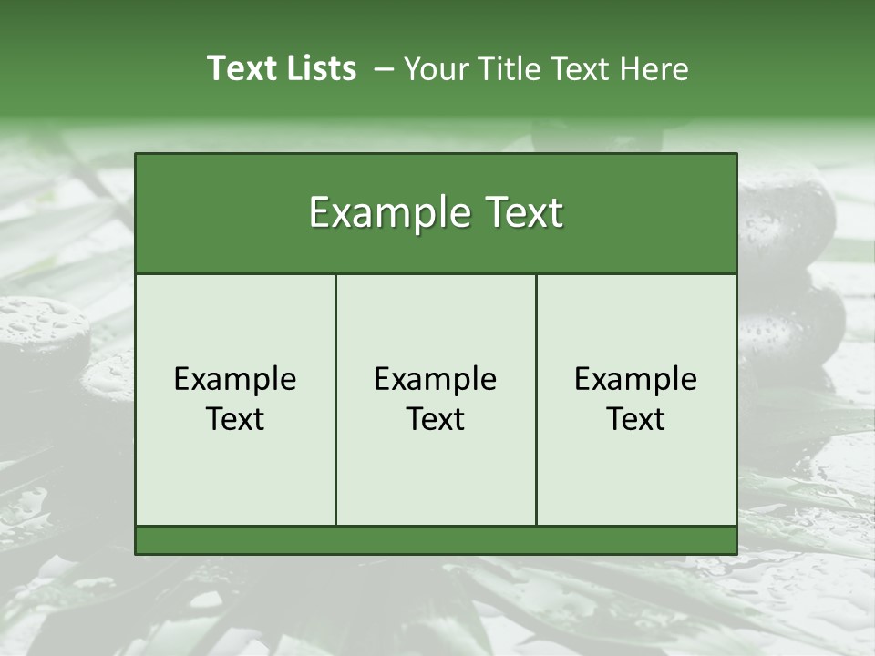 Set Balance Nature PowerPoint Template