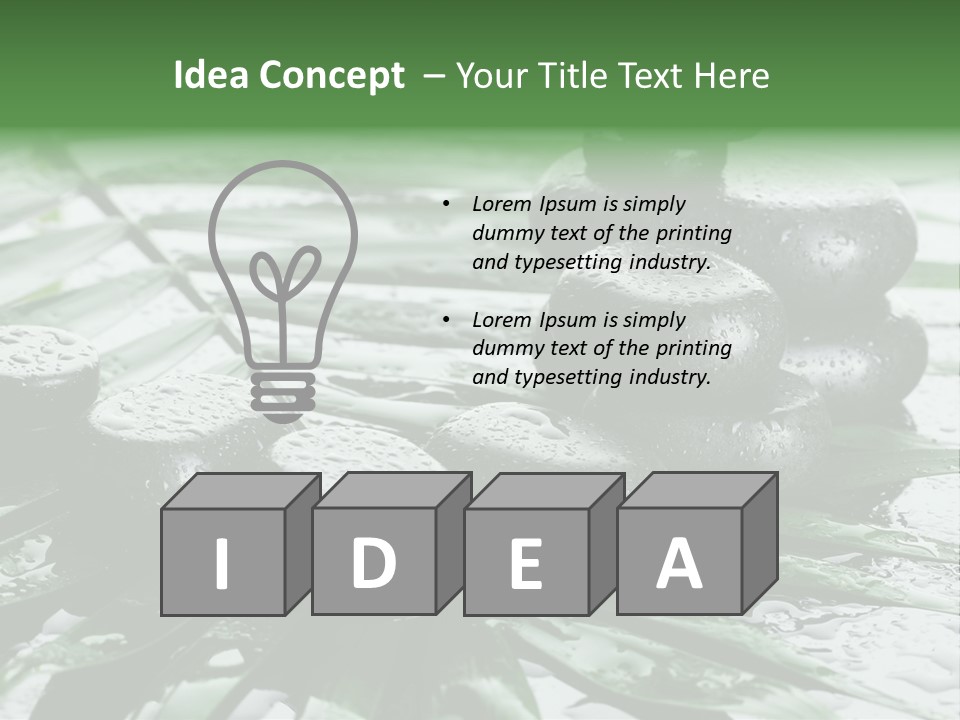 Set Balance Nature PowerPoint Template