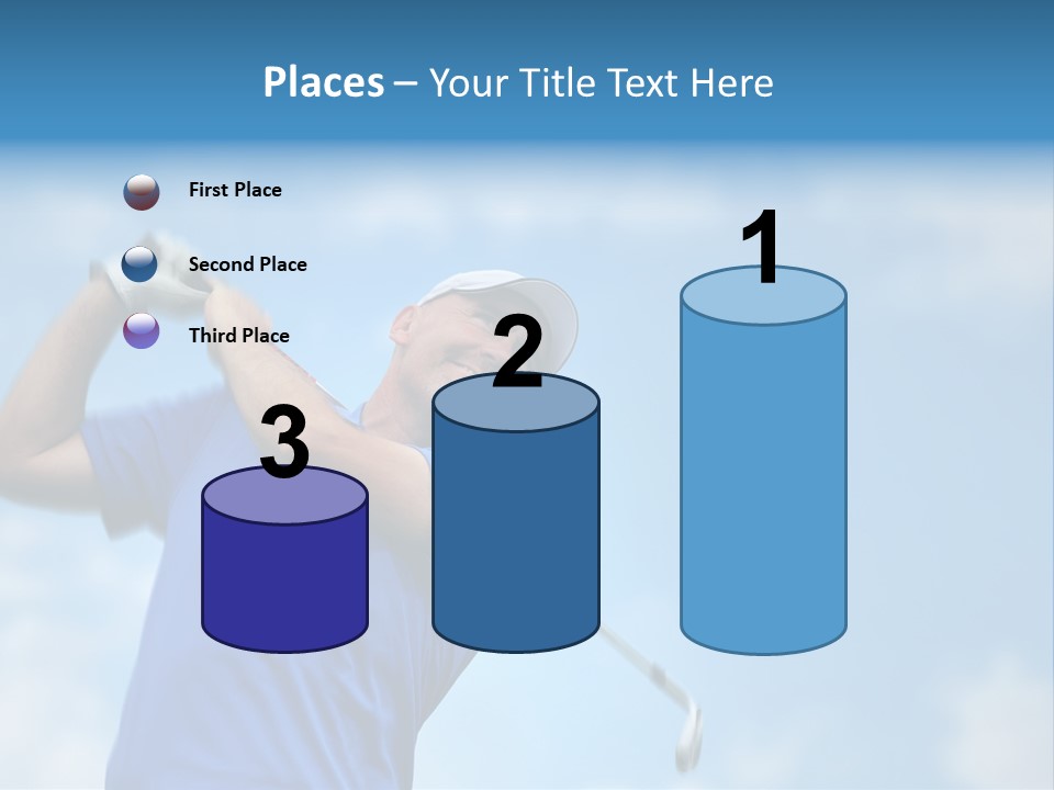 Sport Sky Golfer PowerPoint Template