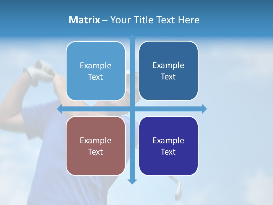 Sport Sky Golfer PowerPoint Template