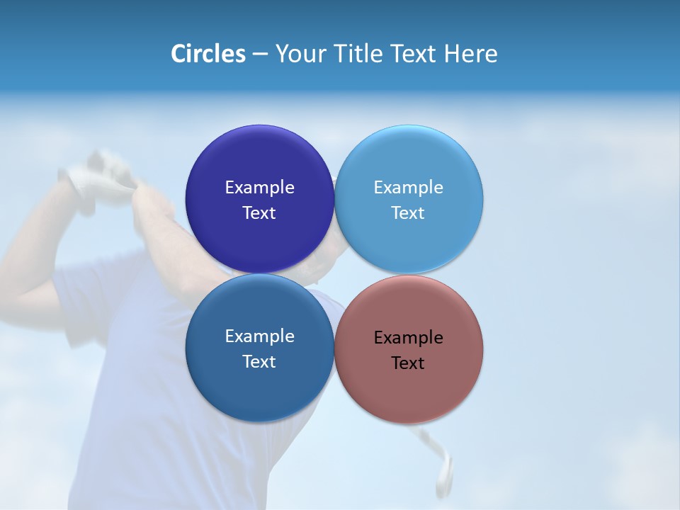 Sport Sky Golfer PowerPoint Template