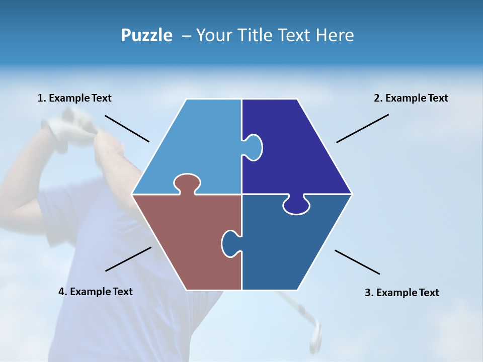 Sport Sky Golfer PowerPoint Template