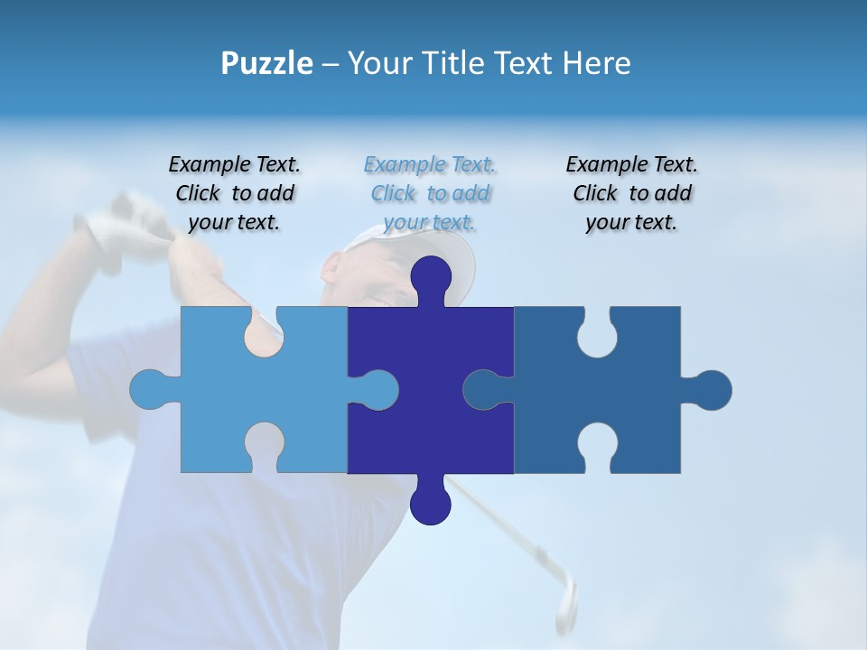 Sport Sky Golfer PowerPoint Template