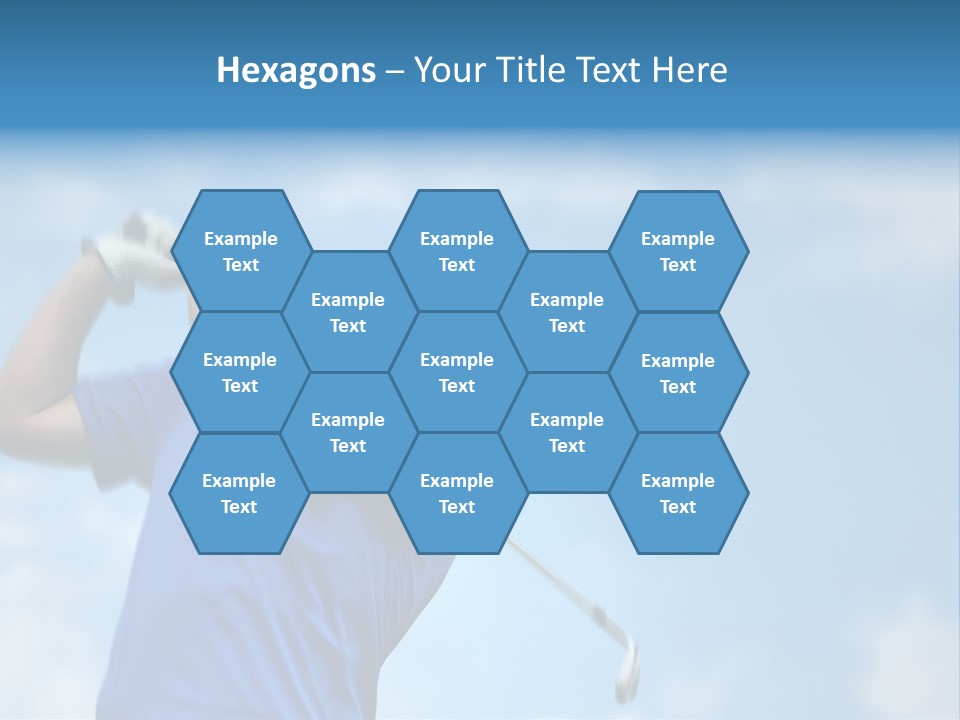 Sport Sky Golfer PowerPoint Template