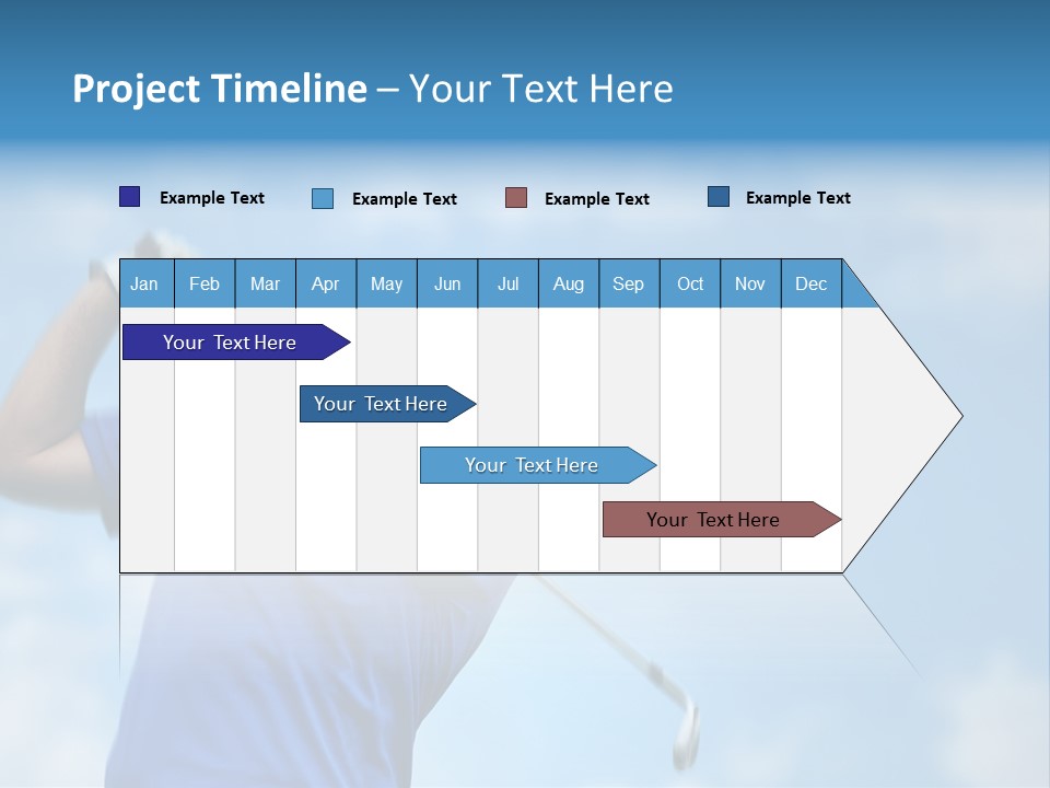 Sport Sky Golfer PowerPoint Template