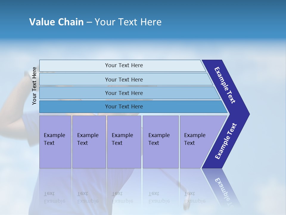Sport Sky Golfer PowerPoint Template