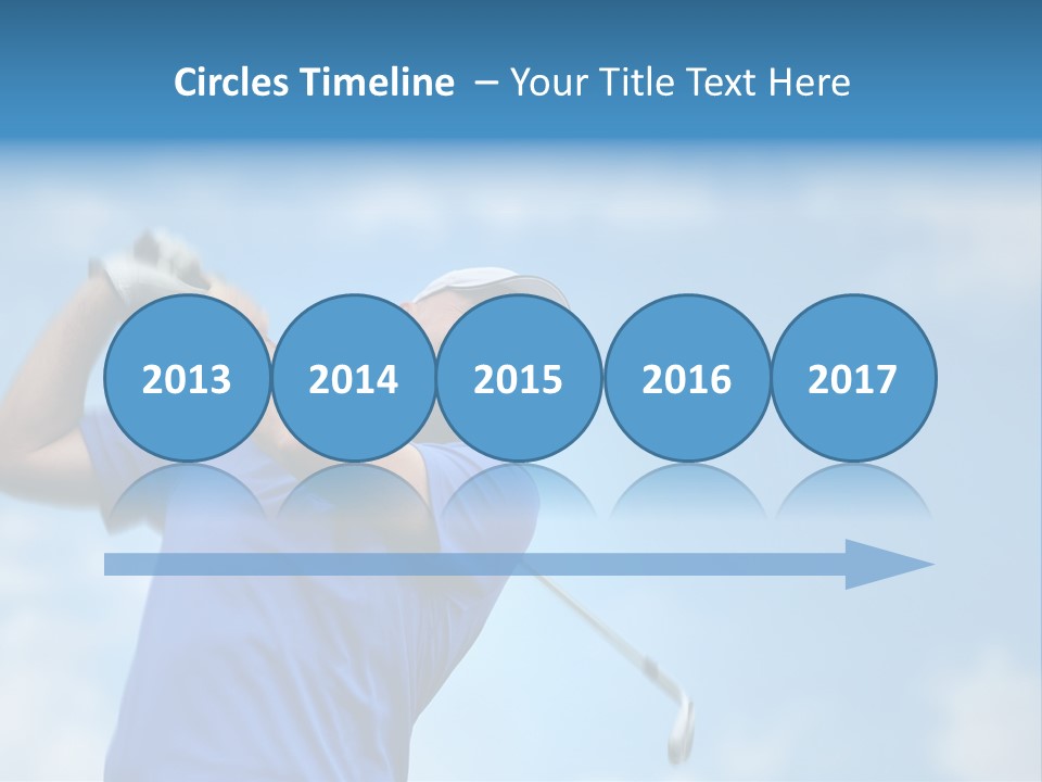 Sport Sky Golfer PowerPoint Template