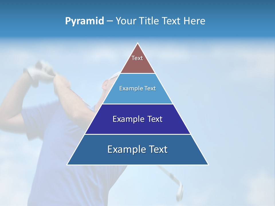 Sport Sky Golfer PowerPoint Template