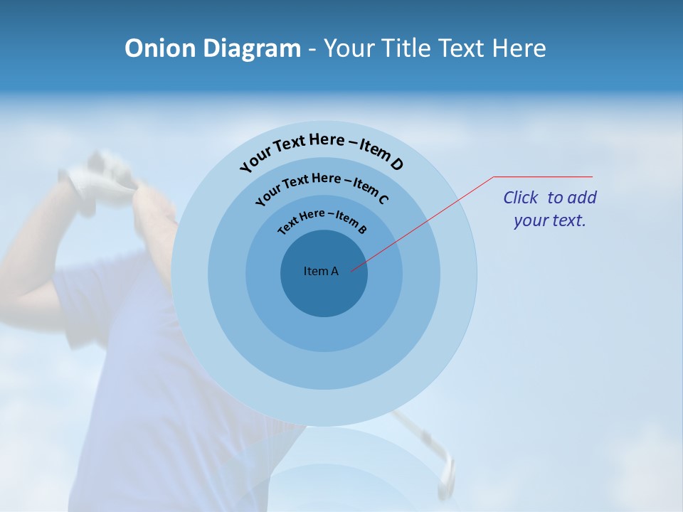 Sport Sky Golfer PowerPoint Template