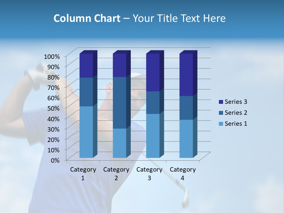Sport Sky Golfer PowerPoint Template